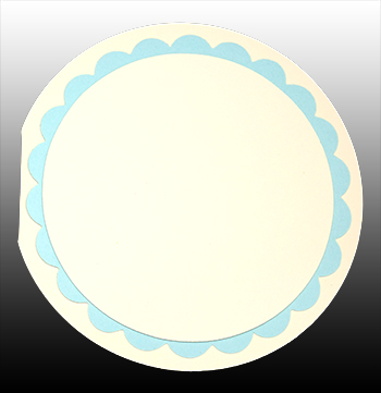 Cream/Sno Cone/Cream<br>DOUBLE Circle Layered Card Kit, 5 ct