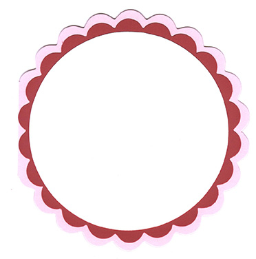 Circle Layered Card Kit - 5 ct<br>Pink Lemonade/Wild Cherry/White