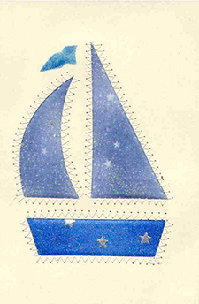 Sailboat <br>Quilt-A-Card