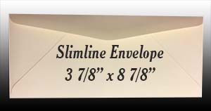 Cream Slimline Envelopes