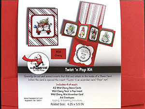 Wild Cherry Twist N Pop Kit<br>4 ct solid Wild Cherry w/White Envelopes