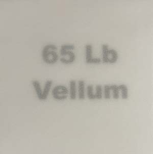 EXTRA Heavyweight Vellum<br>65 Lb Translucent