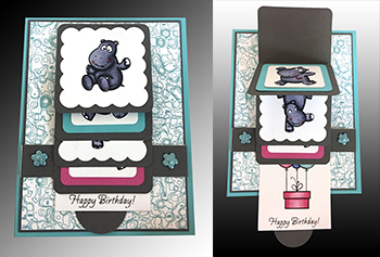 Hippos Waterfall Cards<br>Almost Done Card Kit