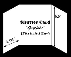 White A-2 Shutter Card