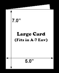White Large Card<br>A-7, Scored