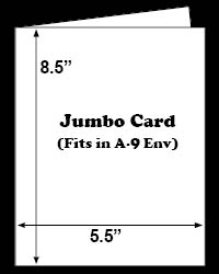 White Jumbo Card, A-9
