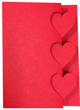 Triple Heart<br>Z Fold Card