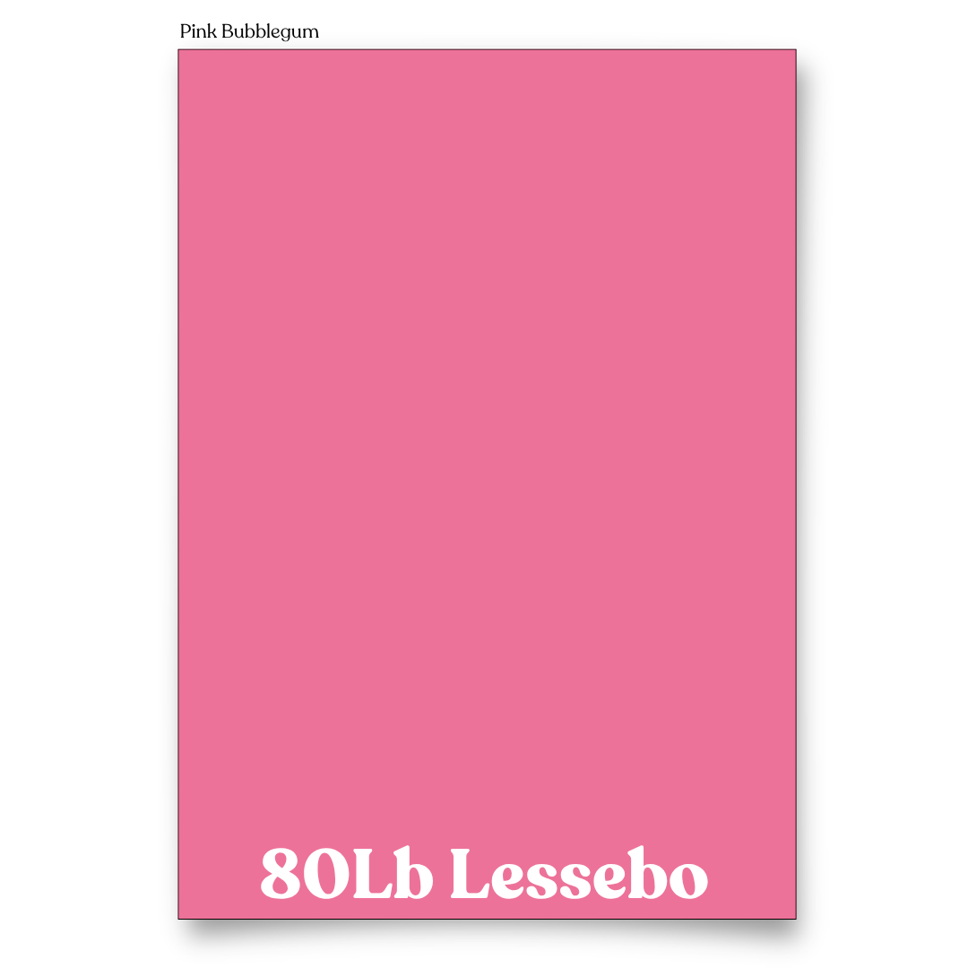 Pink Bubblegum (prev Bright Pink) 80 Lb Smooth Lessebo