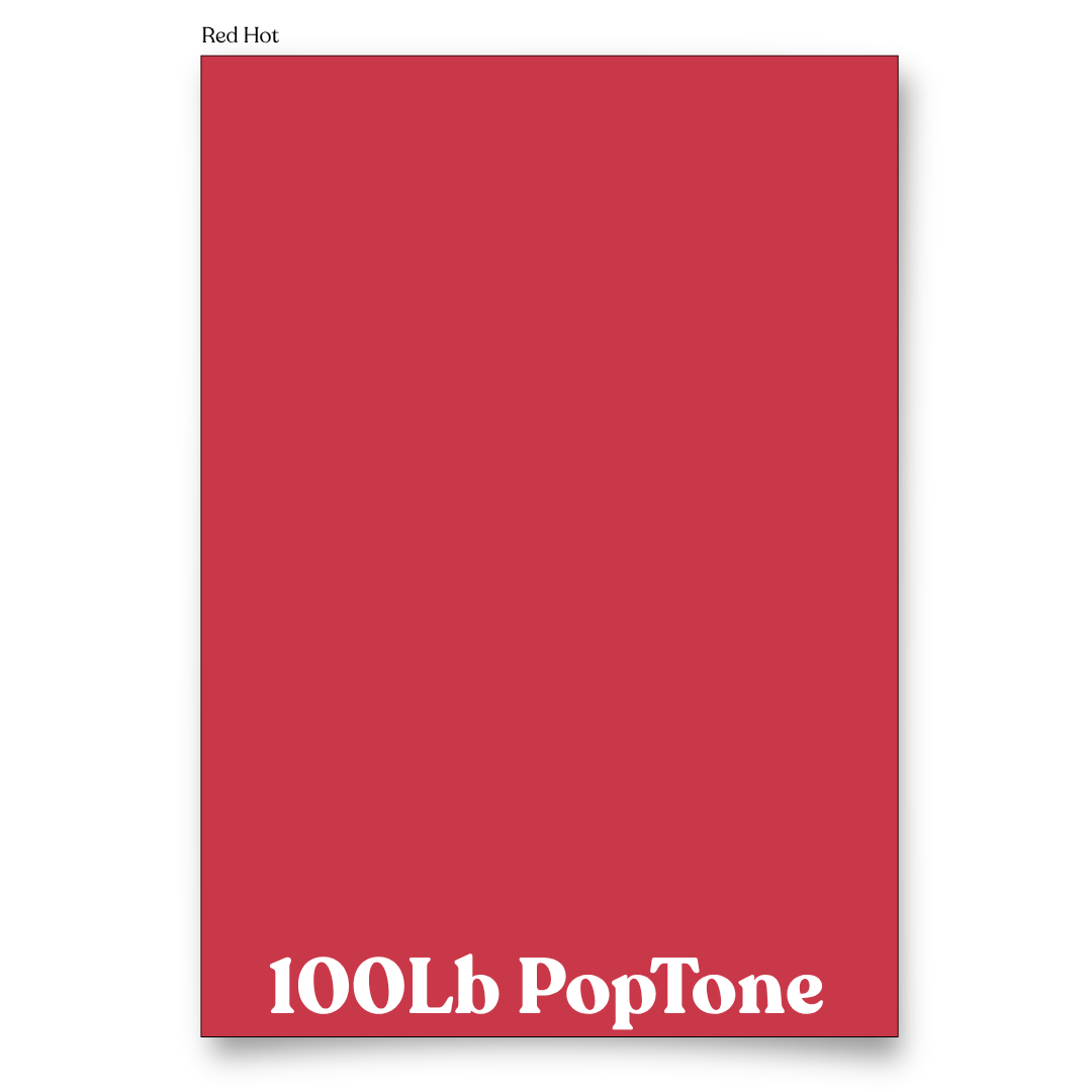 PopTone Red Hot 100 Lb Cardstock