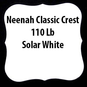 Neenah Classic Crest 110 Lb. Solar White
