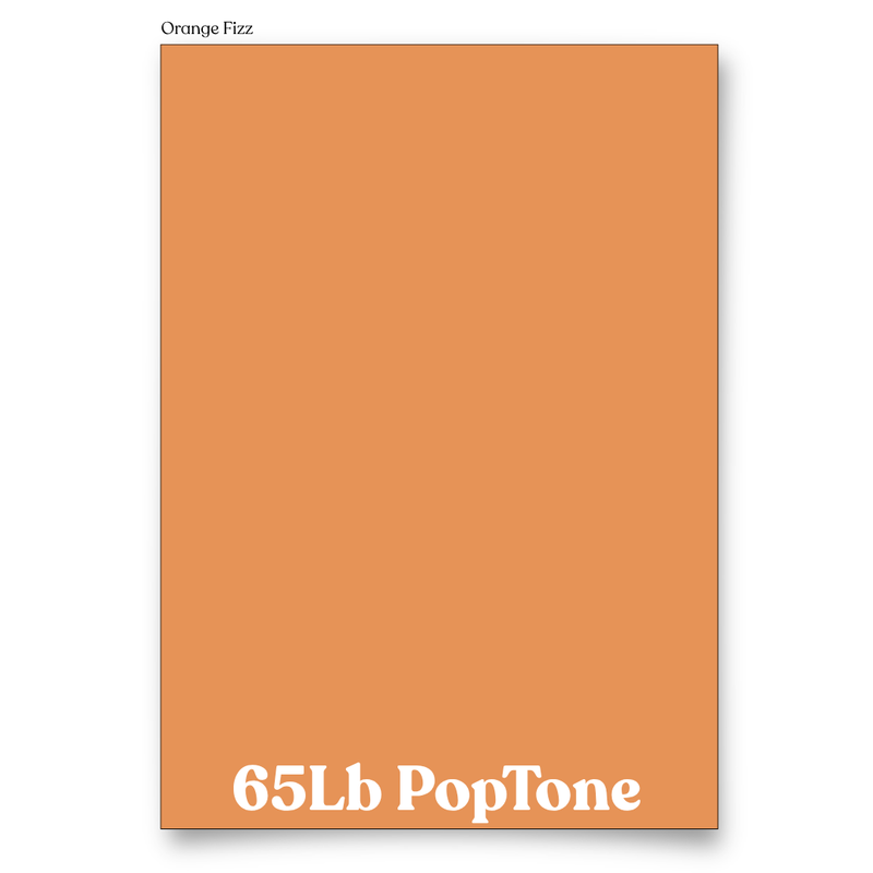 PopTone Orange Fizz 65 Lb Cardstock