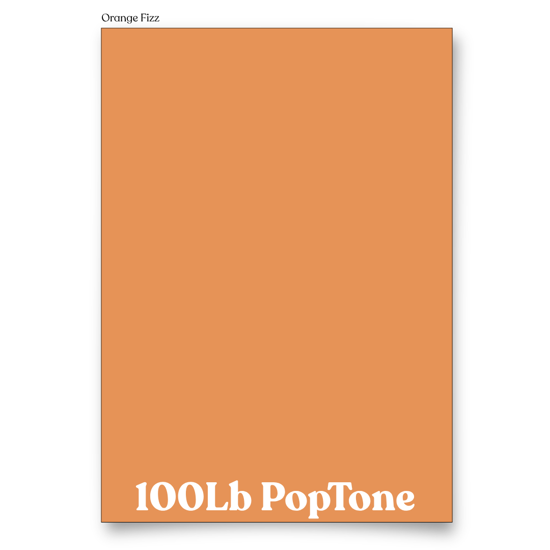 PopTone Orange Fizz 100 Lb Cardstock