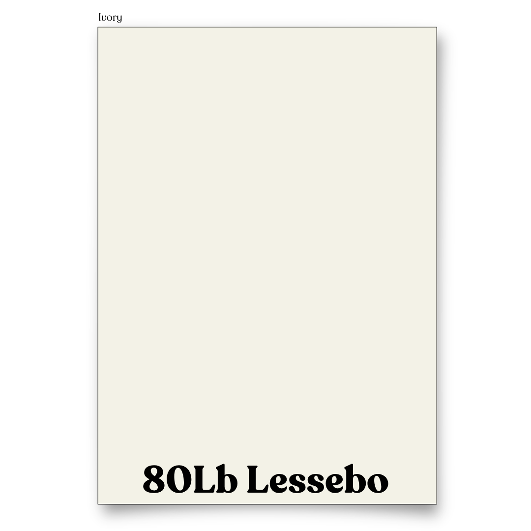 Ivory 80 Lb Smooth Lessebo