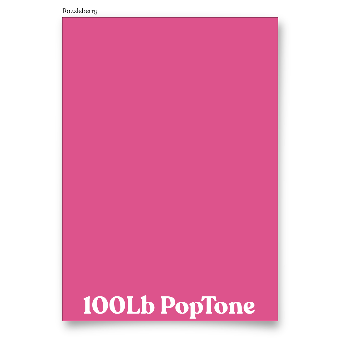 PopTone Razzleberry 100 Lb Cardstock