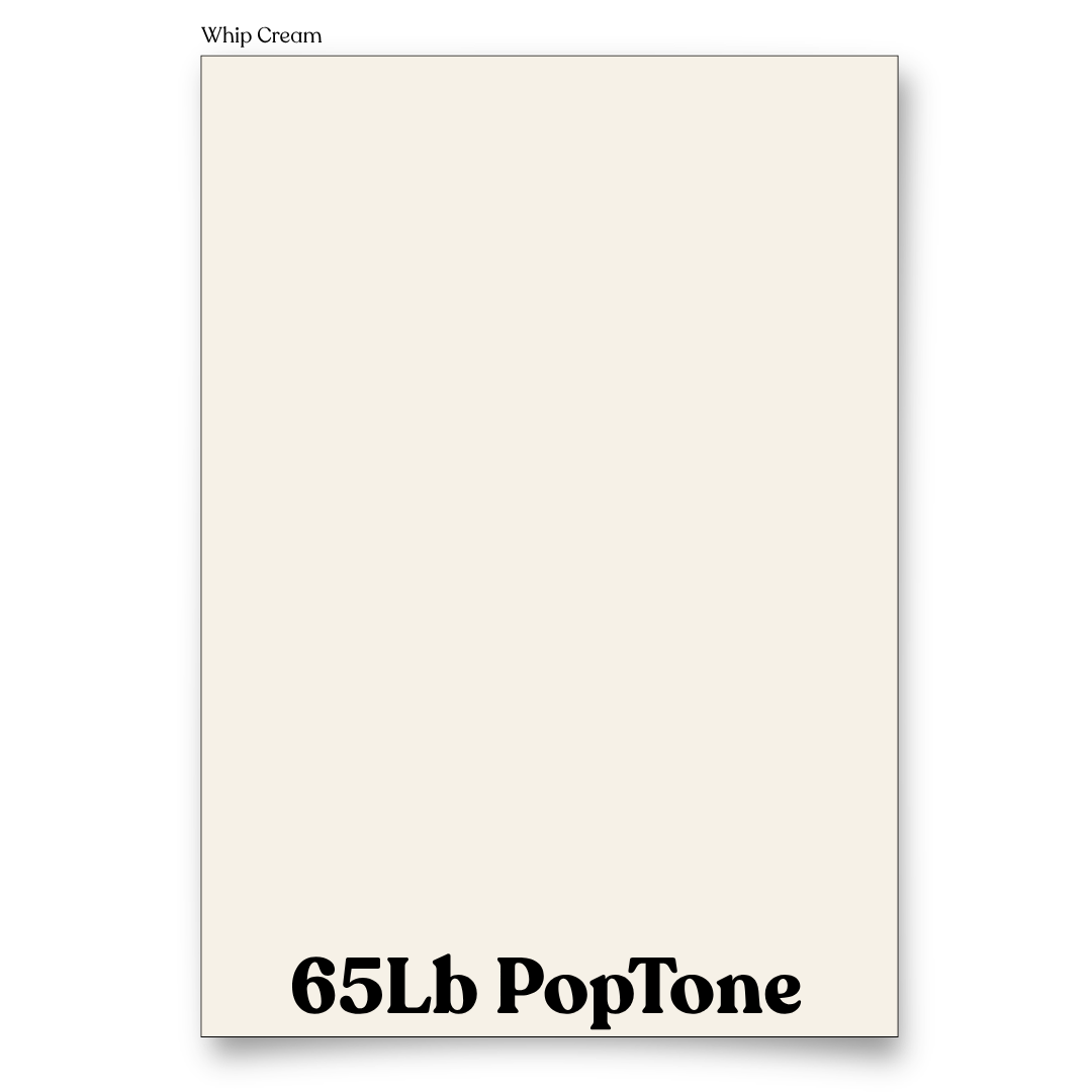 PopTone Whip Cream 65 Lb Cardstock