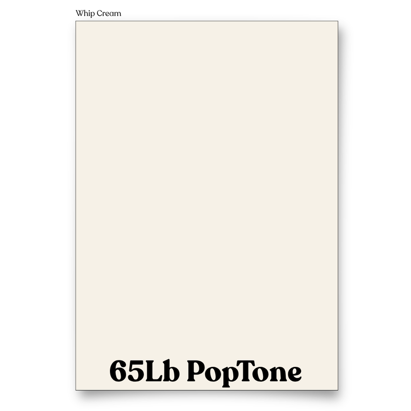 PopTone Whip Cream 65 Lb Cardstock
