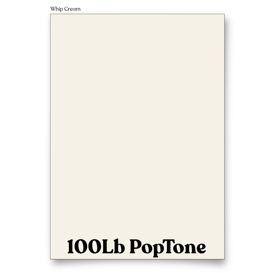PopTone Whip Cream 100 Lb Cardstock