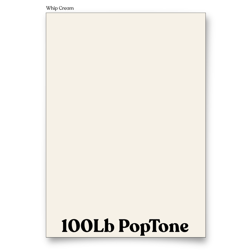 PopTone Whip Cream 100 Lb Cardstock