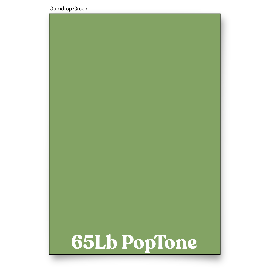 PopTone Gumdrop Green 65 Lb Cardstock
