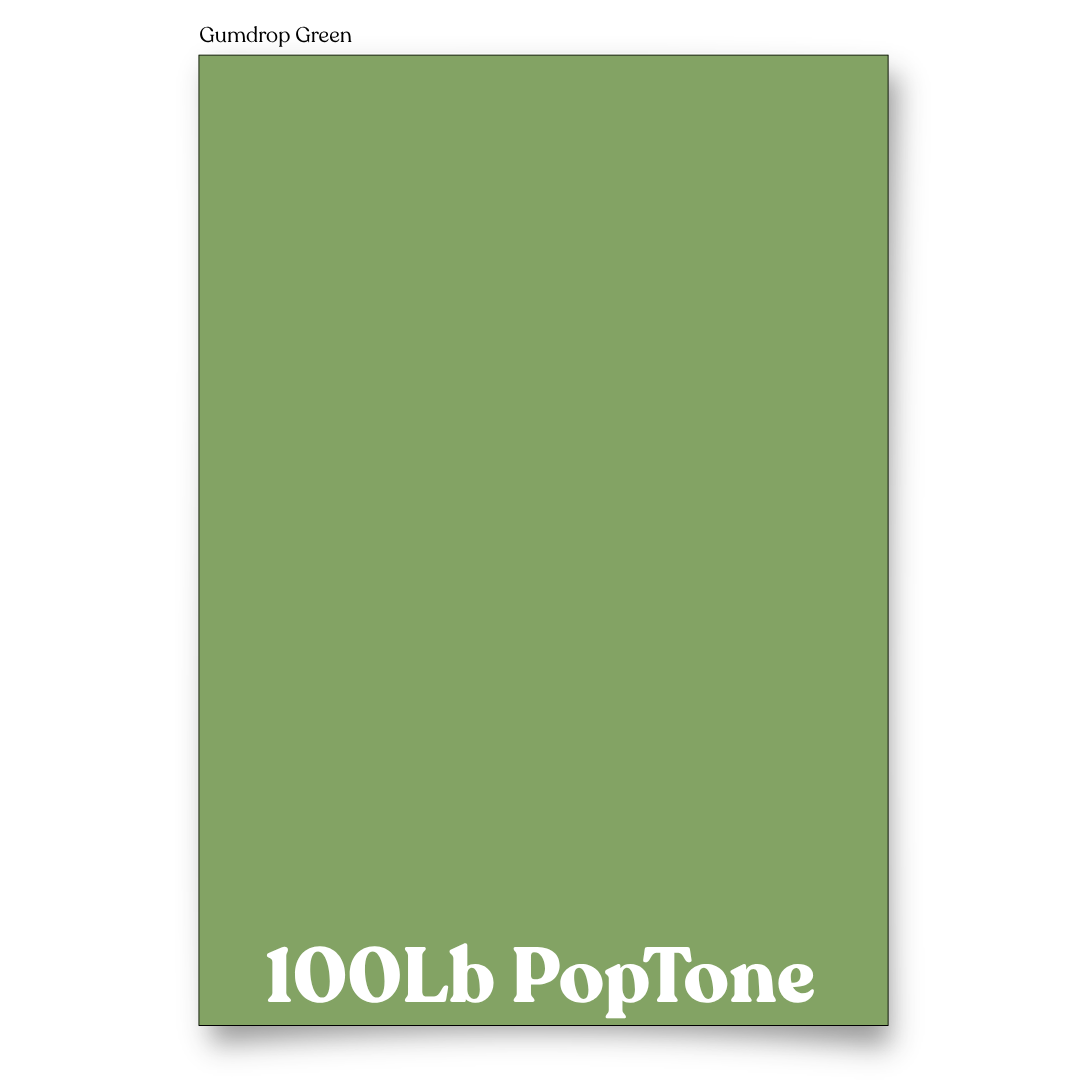 PopTone Gumdrop Green 100 Lb Cardstock