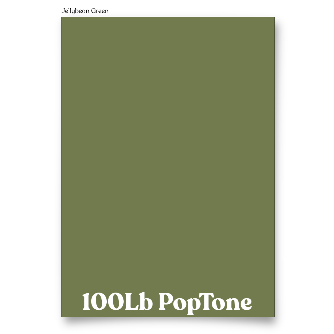PopTone Jellybean Green 100 Lb Cardstock