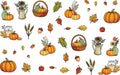 38045/38046E Fall Harvest Colored Die Cut Pieces