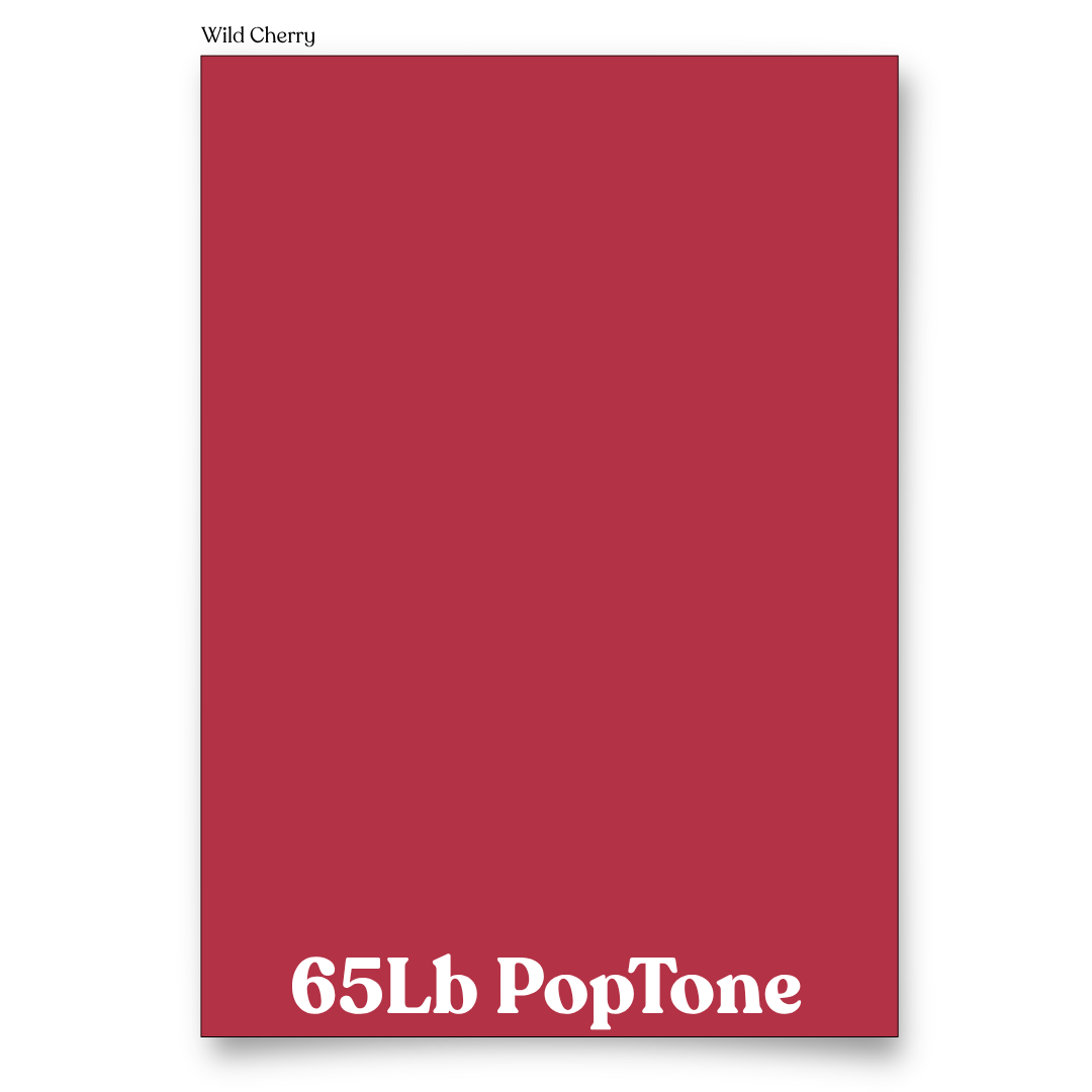 PopTone Wild Cherry 65 Lb Cardstock
