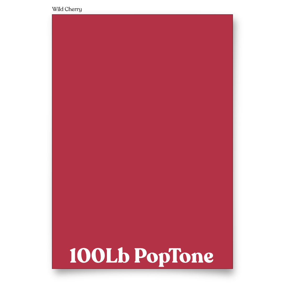PopTone Wild Cherry 100 Lb Cardstock
