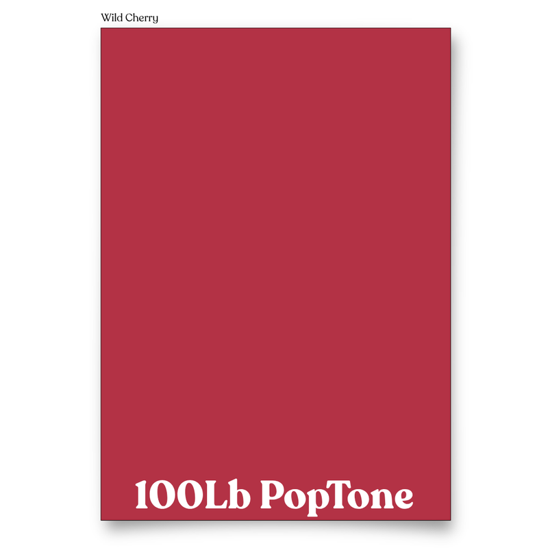 PopTone Wild Cherry 100 Lb Cardstock