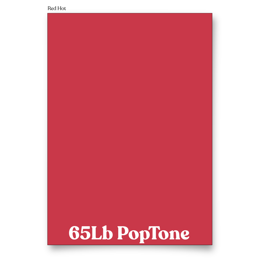 PopTone Red Hot 65 Lb Cardstock