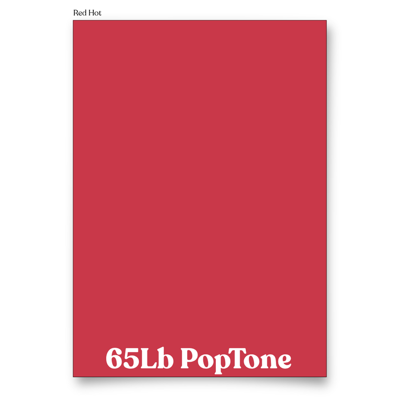 PopTone Red Hot 65 Lb Cardstock