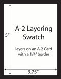 A-2 Layering Swatch White 3.75" x 5"