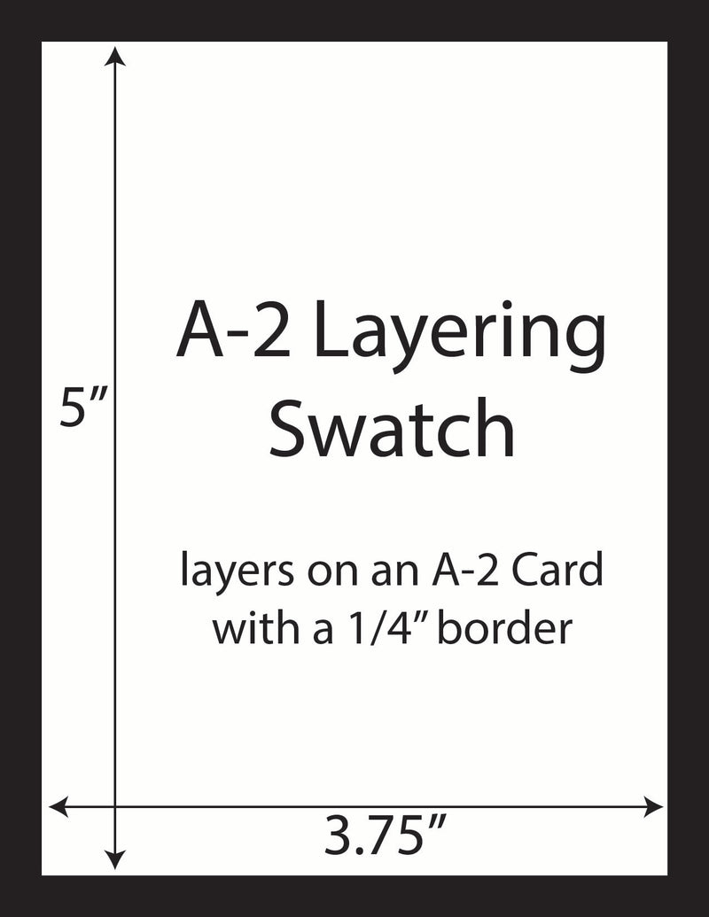 A-2 Layering Swatch White 3.75" x 5"