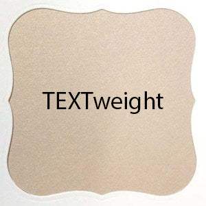 Almond "Curious" Metallic TEXTweight 8.5 x 11 - 25 ct