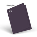 Aubergine 80 LB Smooth Lessebo A-2 Scored Card