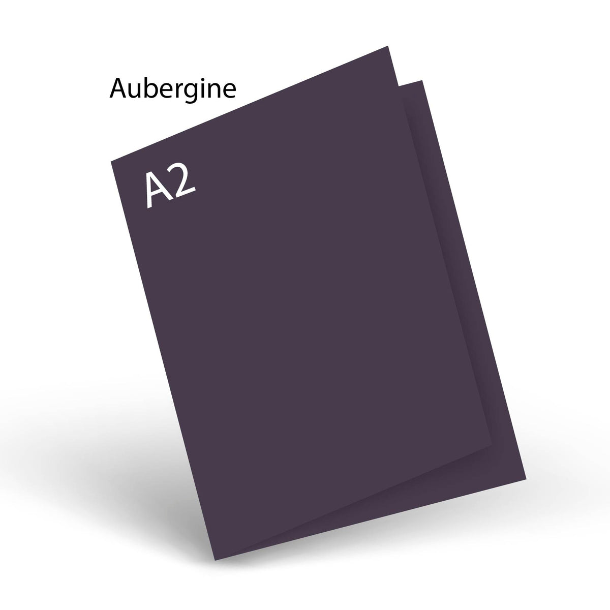 Aubergine 80 LB Smooth Lessebo A-2 Scored Card