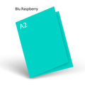 Blu Raspberry 100 Lb PopTone A-2 Scored Card