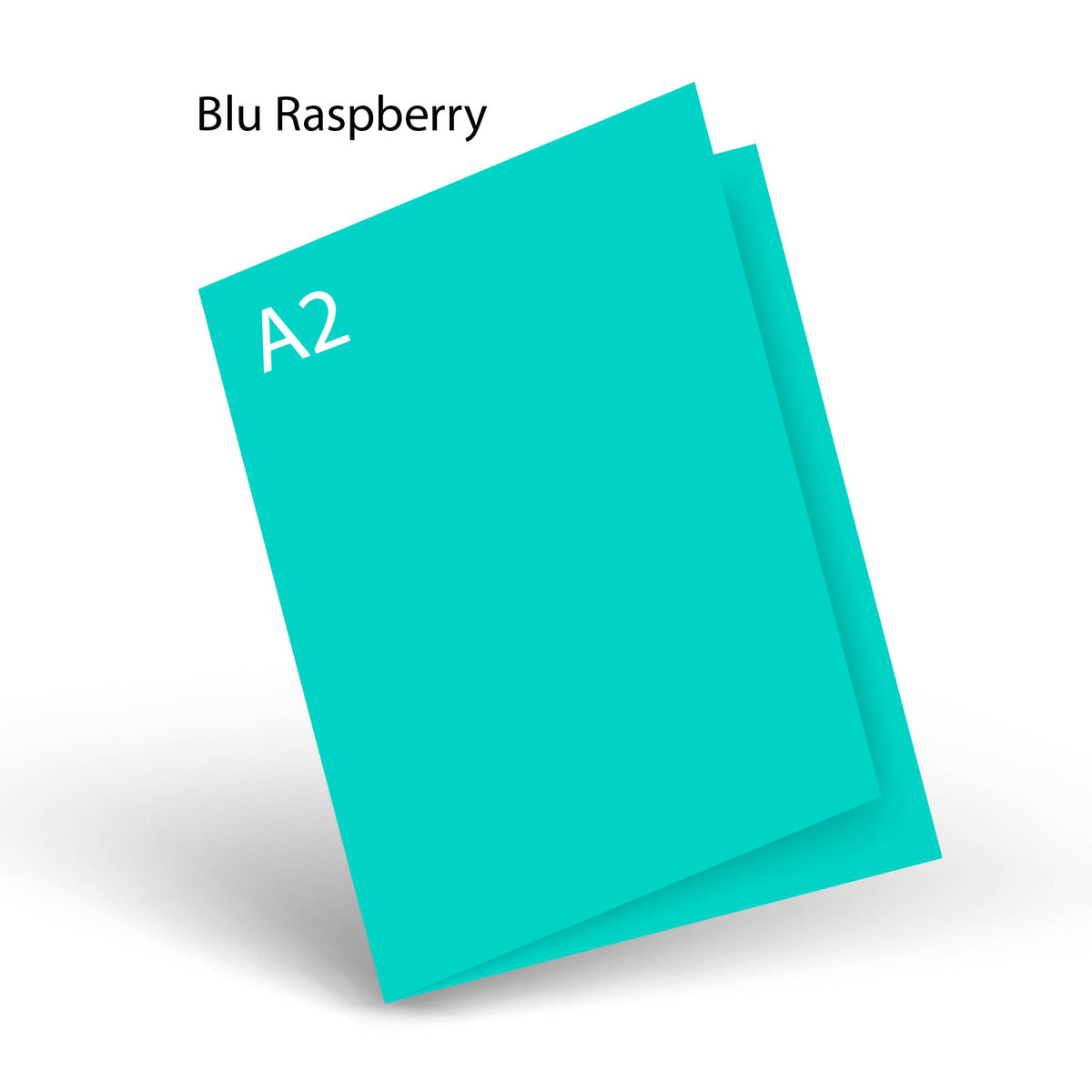Blu Raspberry 100 Lb PopTone A-2 Scored Card