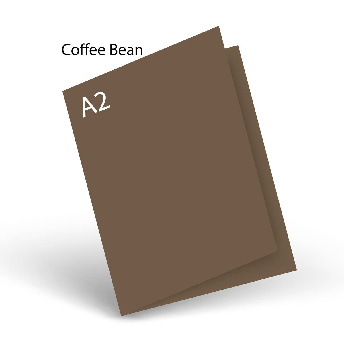 Coffee Bean 80 LB Smooth Lessebo A-2 Scored Card