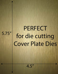 Cover Plate Layers, 25ct 13 pt Brushed Gold MirriCard