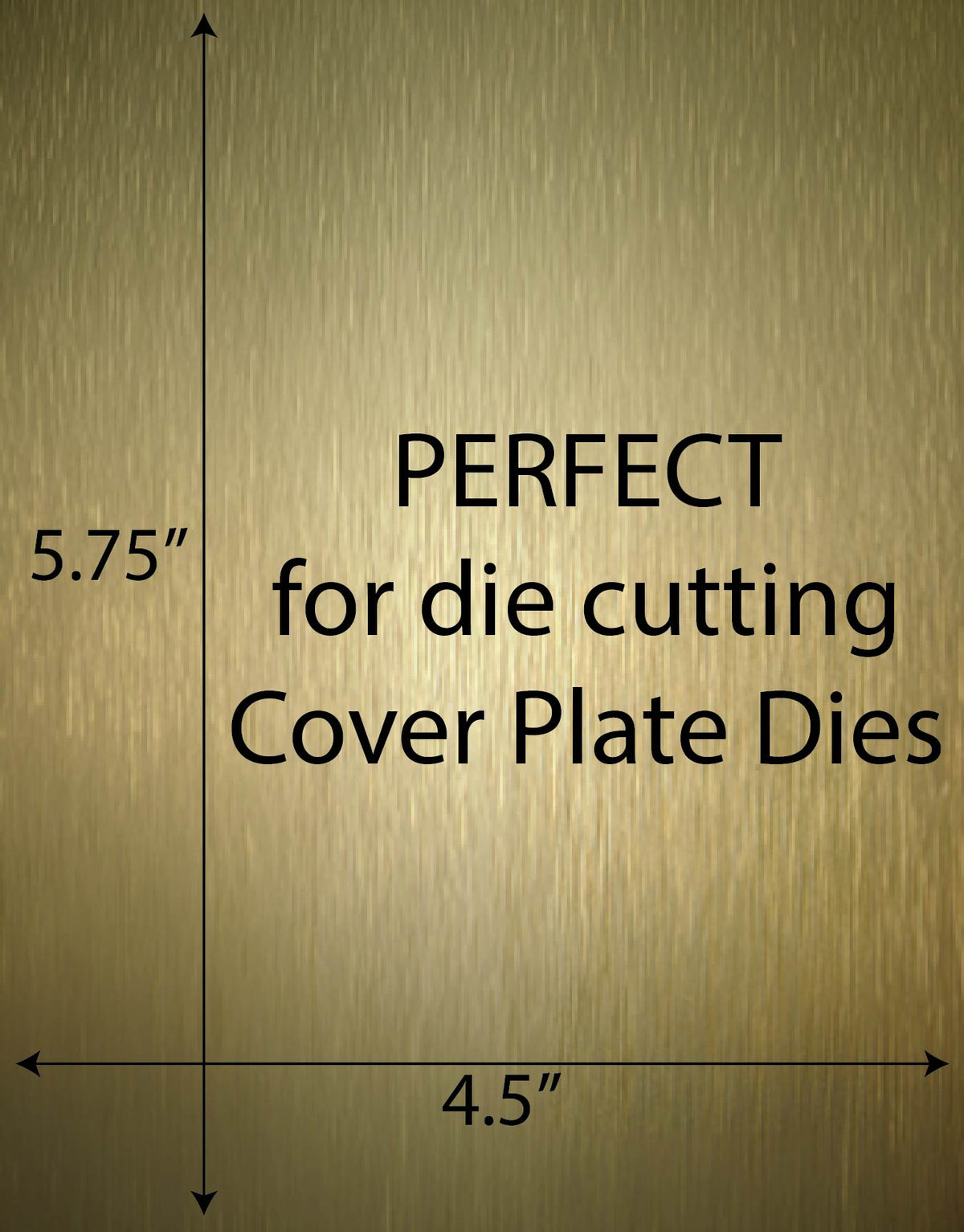Cover Plate Layers, 25ct 13 pt Brushed Gold MirriCard