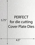 Cover Plate Layers, 25ct 107 Lb White Lady Cocktail Metallic