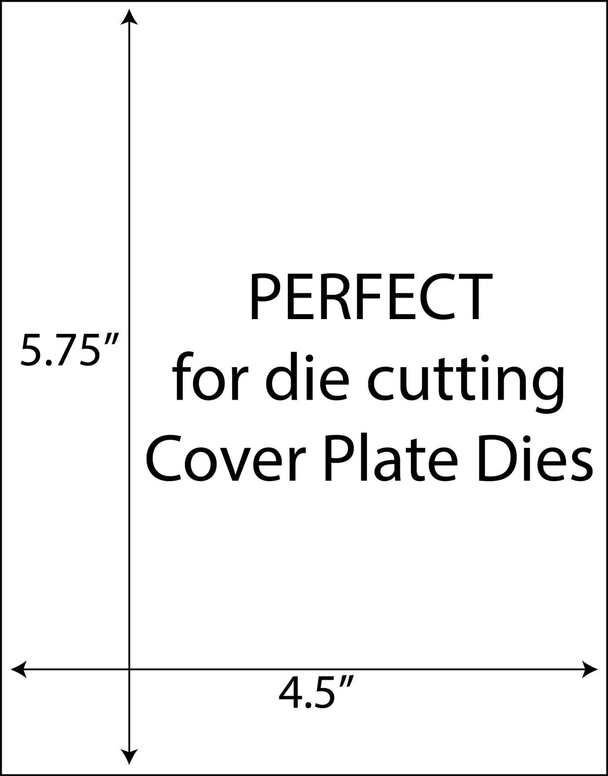 Cover Plate Layers, 50 ct  4.5" x 5.75" White 80 Lb Cougar
