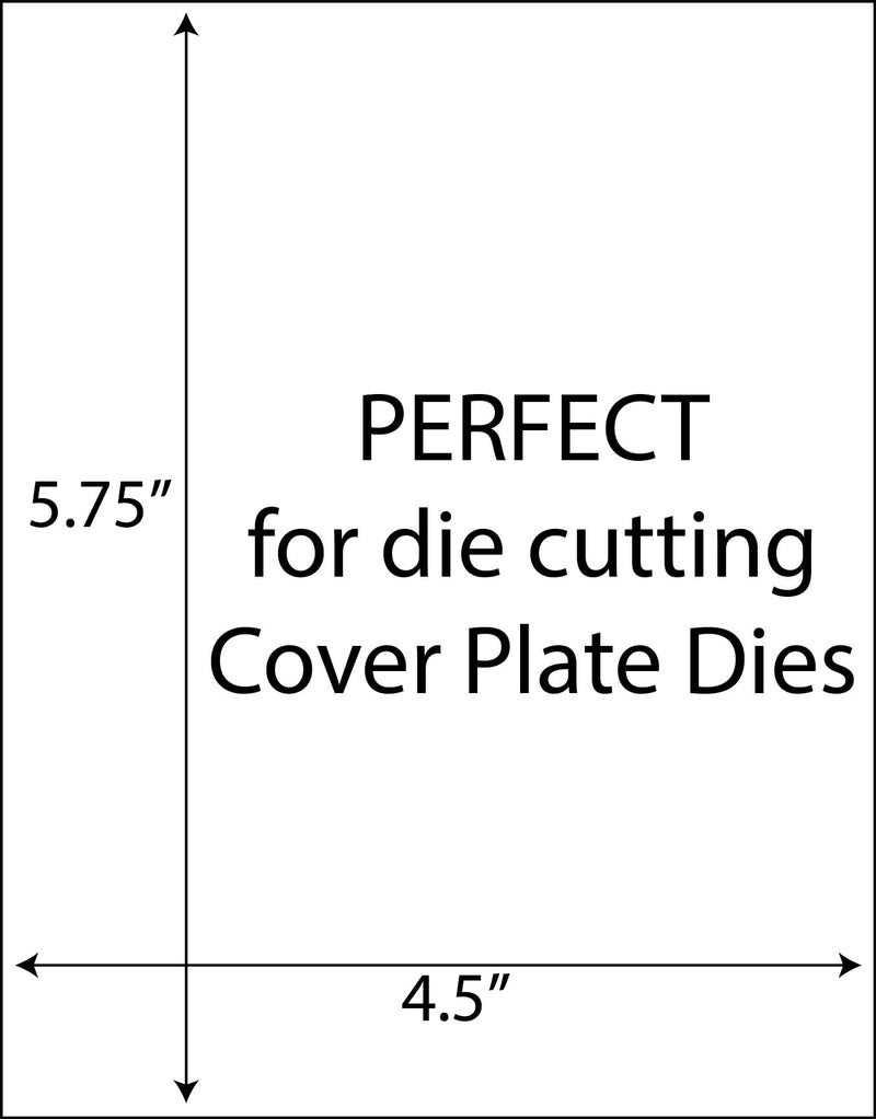 Cover Plate Layers, 50 ct  4.5" x 5.75" White 80 Lb Cougar