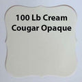Cream 100 Lb Cougar Opaque