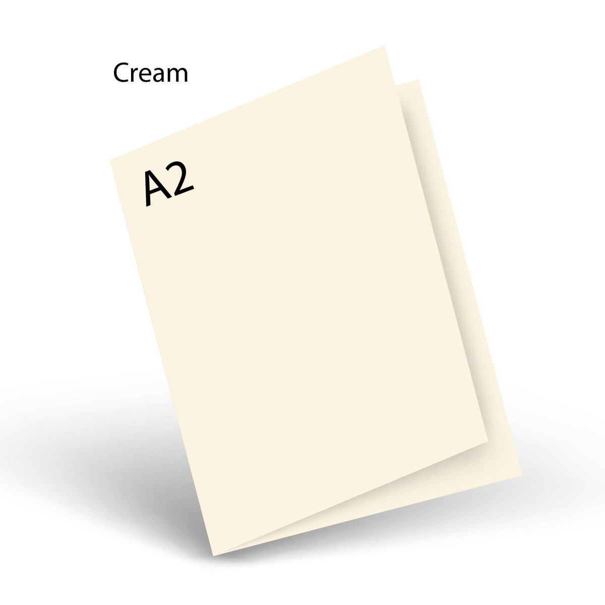 Cream A-2 Scored Card