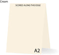 Cream 80 Lb A-2 Steno Scored Cards