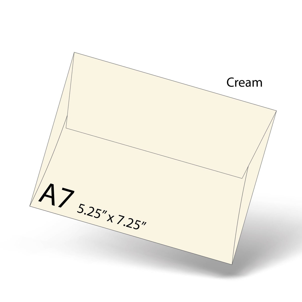 Cream Large A-7 Envelope