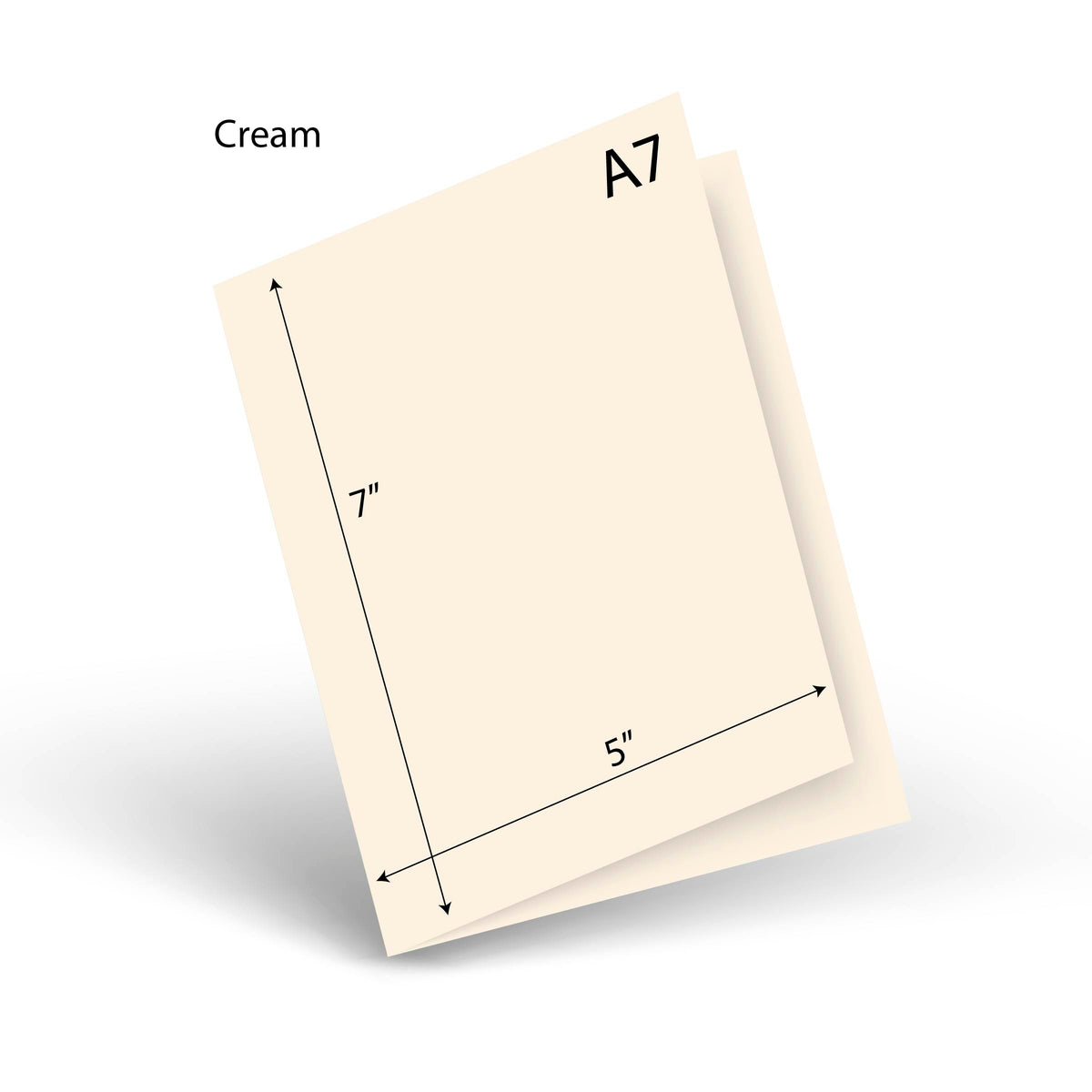Cream Mid-Size A-7 Scored Card