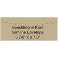 Kraft Speckletone Slimline Envelopes, 3 7/8" x 8 7/8"